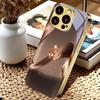 Champagne Royal Crown Electroplated Golden Phone Case For iPhone 18 17 16 15Plus 14 13 12 11 Pro Max 16E 17Air 7 8 X Glass Cover