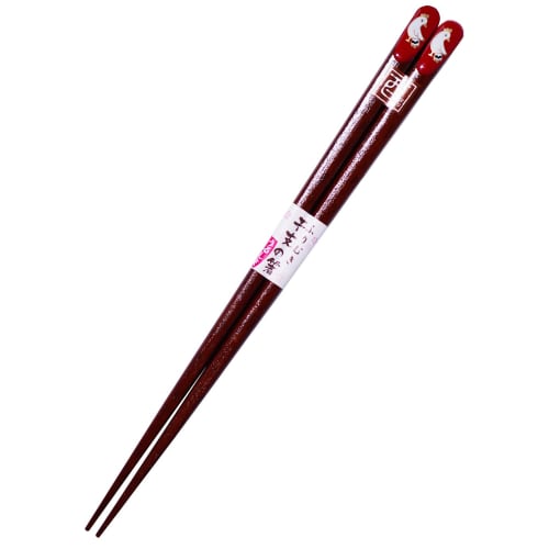 Ishida Wakasa Lacquered Chopsticks, Turning, Zodiac Chopsticks, Rooster Design, 20.5cm, Made In Japan, 12920-6