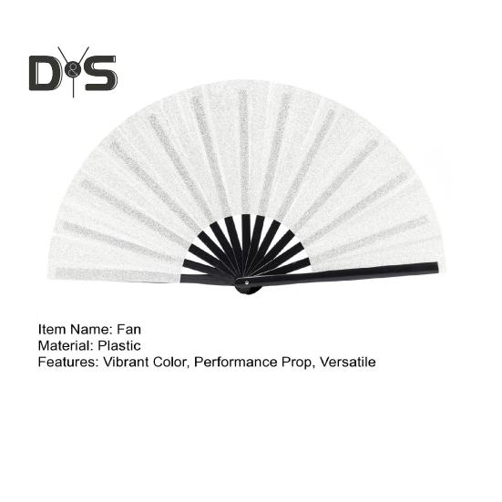 10 Zoll Bunter Volkshandwerk-Handfächer Ergonomischer Griff Tanzaufführung Theaterfächer Stilvolles Accessoire