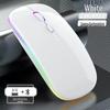 Rechargeable Dual-Mode Wireless Bluetooth Mouse with Custom Logo - Silent & Luminous for Business and Gaming