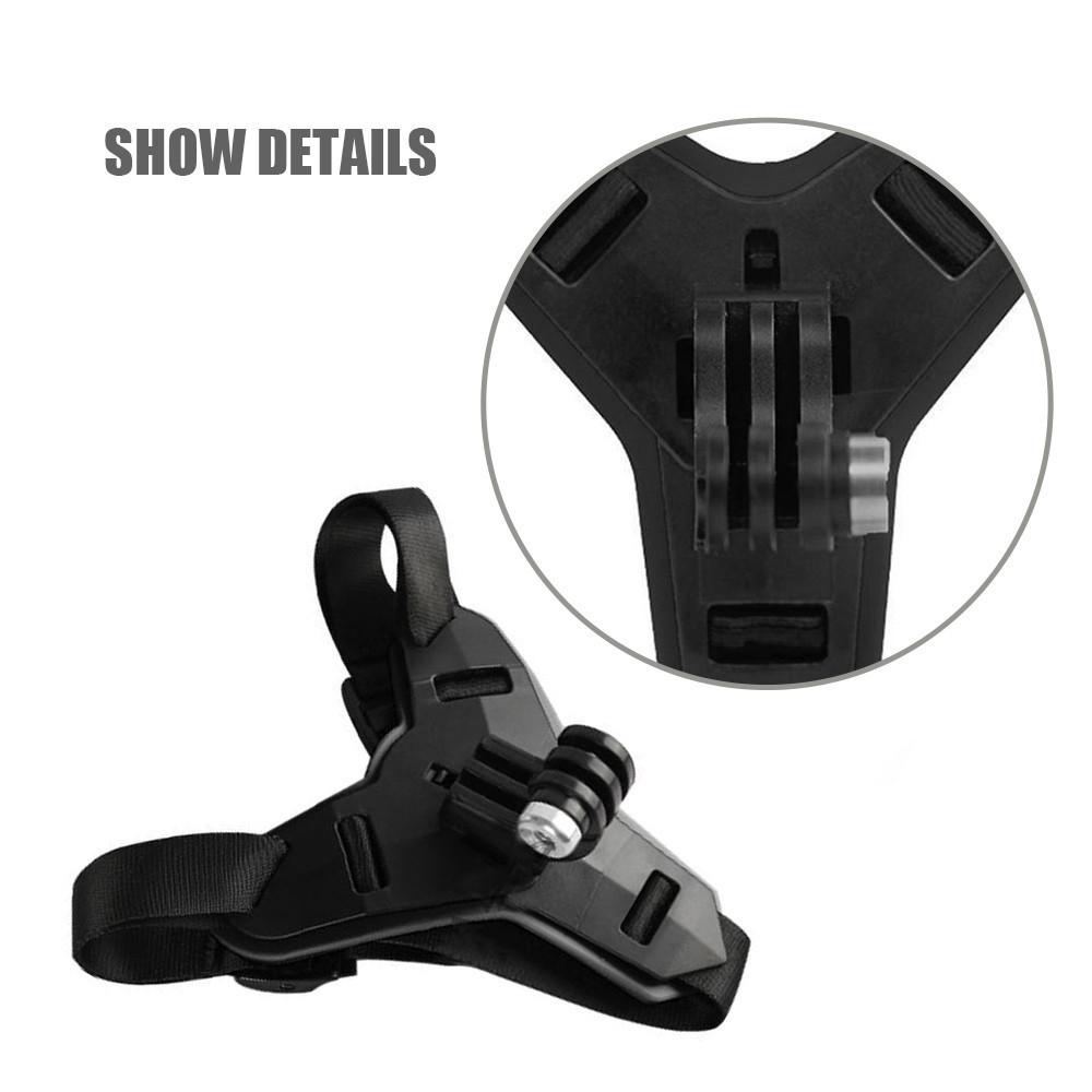 Motorcykelhjälm Hakfäste Remhållare för GoPro 13 12 11 10 9 Insta360 SJCAM SJ4000 AKASO DJI OSMO Actionkamera Tillbehör