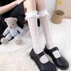 Lolita Stockings Hollow Lace Thigh High Thin Floral White Socks Girl Lolita Cute Japanese Jk Black Over The Knee Stockings