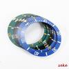38mm Ceramic Alloy Watch Bezel Insert Ring Slope for Water Ghost Watch Case NH35 NH36 for GMT Diving Men Watch Part Accessories