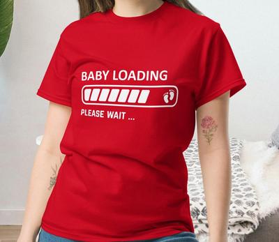 Baby Loading Please Wait Fun Pregnancy T-shirt