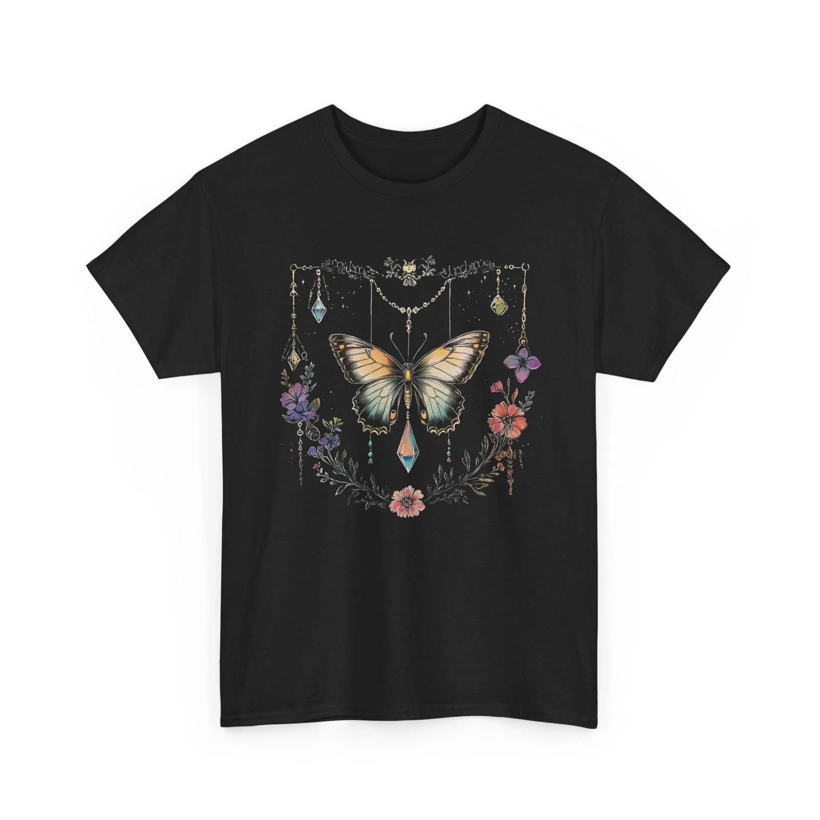 Butterfly Print T-Shirt Graphic Tee | Stylish Trendy Casual Fashion Men Women 3XL