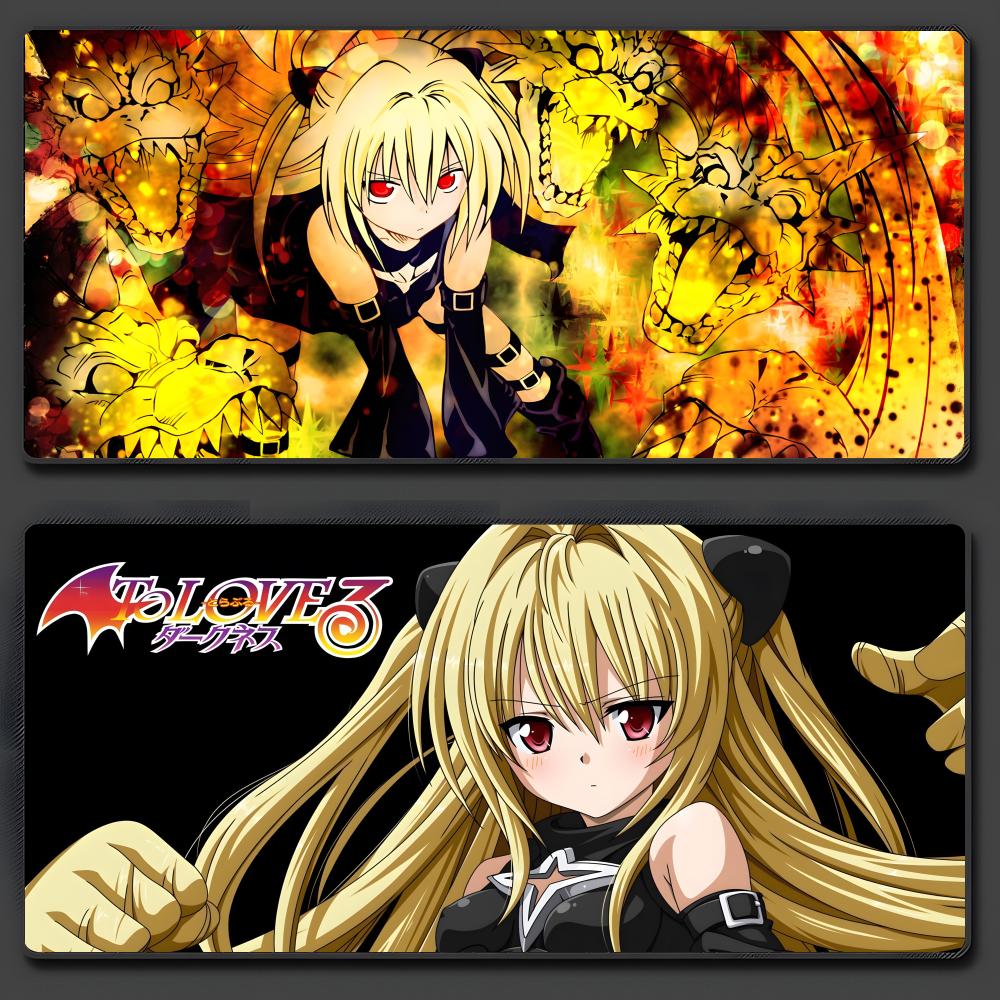To Love-Ru Mouse Pad Large Anti-Slip Rubber Gaming MousePad Durable Desk Pad Thick Seam Edge Suitable For Office And Gaming