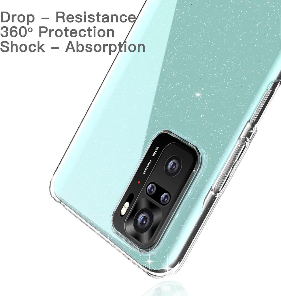 Silikonhülle Glitter für Xiaomi Redmi Note 10 2x Glas