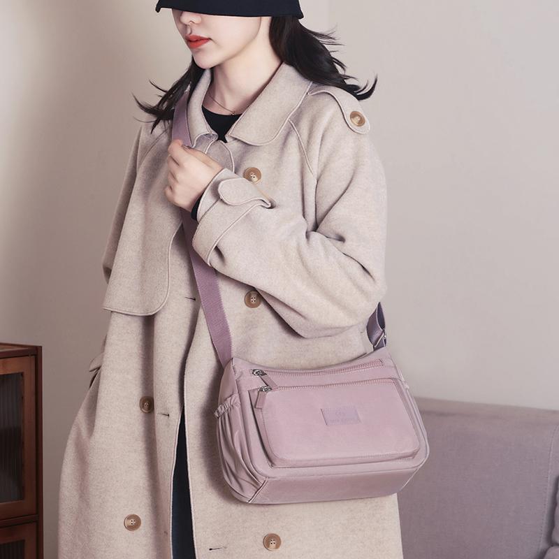 Lightweight Crossbody Bag Multi-Pocket Shoulder Bag Nylon Women's Bag