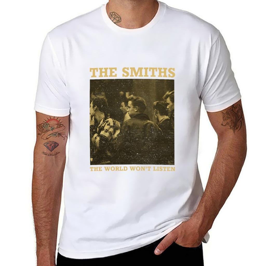 The Smiths The World World Wont Listed Tshirt Outdoor Work Short Sleeve Top