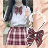 Fashion Short Striped Student Bow Tie Women's Shirt Bow Tie  Bowties Casual  Adjustable Rubber Band Neckties