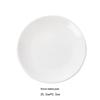 Dairui'en White Ceramic Round Dinner Plates