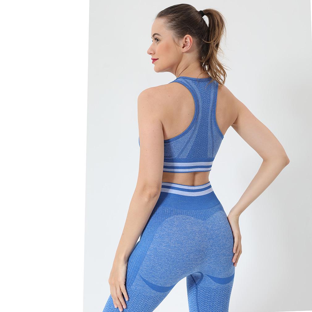 Moisture-Wicking Knit Sports Bra with Hollow Back Design for Yoga and Outdoor Fitness