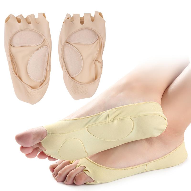 Binchi Outdoor Product Women's Black Five-Finger Boat Socks, Fish Mouth Anti-Wear Feet, Open-Toed Boat Socks, Non-Slip And Sweat-Absorbing Invisible Thin Socks Cm
