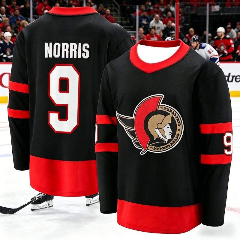 Men's New Ice Hockey Training Suit - Fan Edition 3D Printed Pattern Moisture-Wicking Black Long-Sleeved T-Shirt Kids