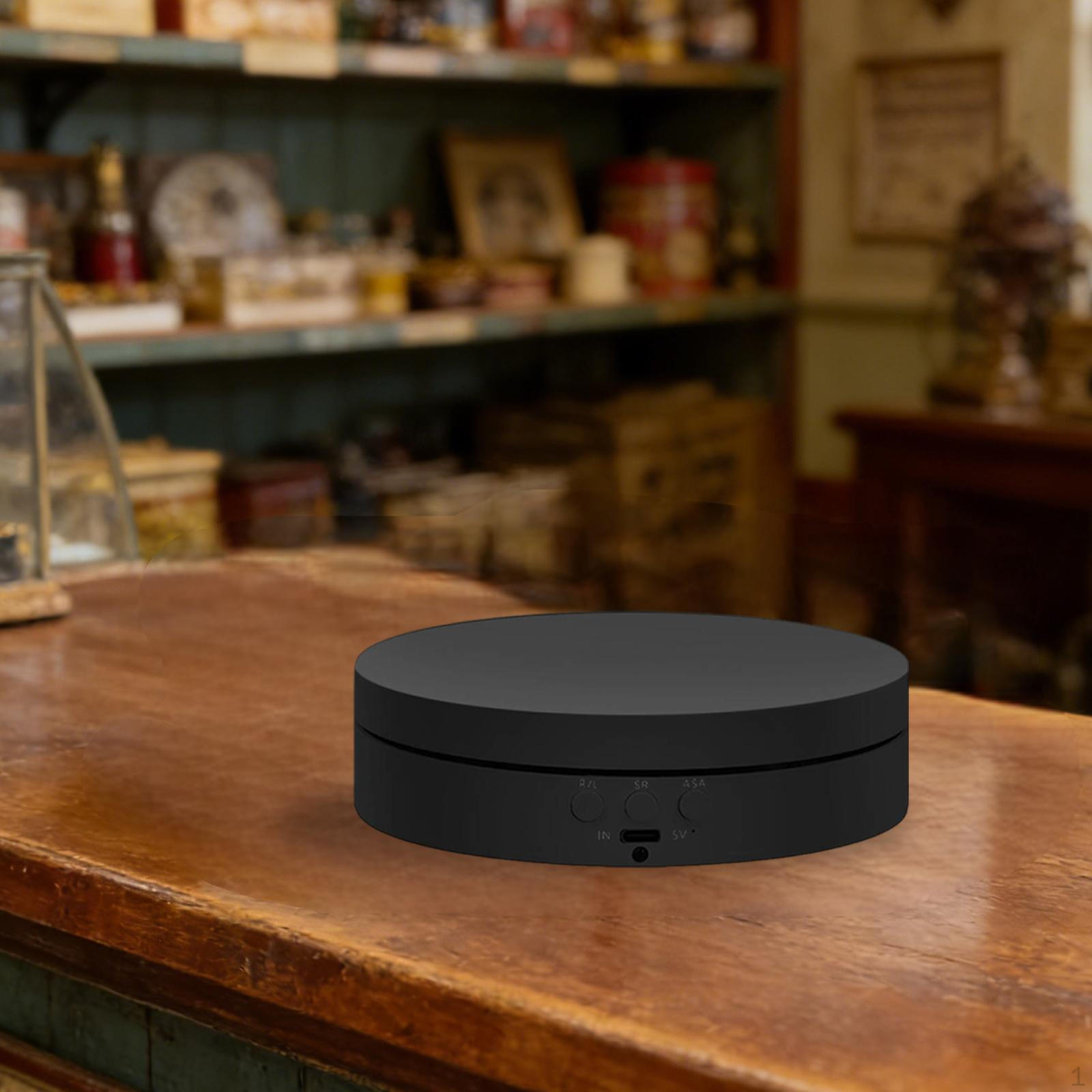 

Вращающаяся подставка-дисплей грузоподъемностью 3 кг, поворотный стол для демонстрации продукции, ювелирных изделий, обуви чёрный