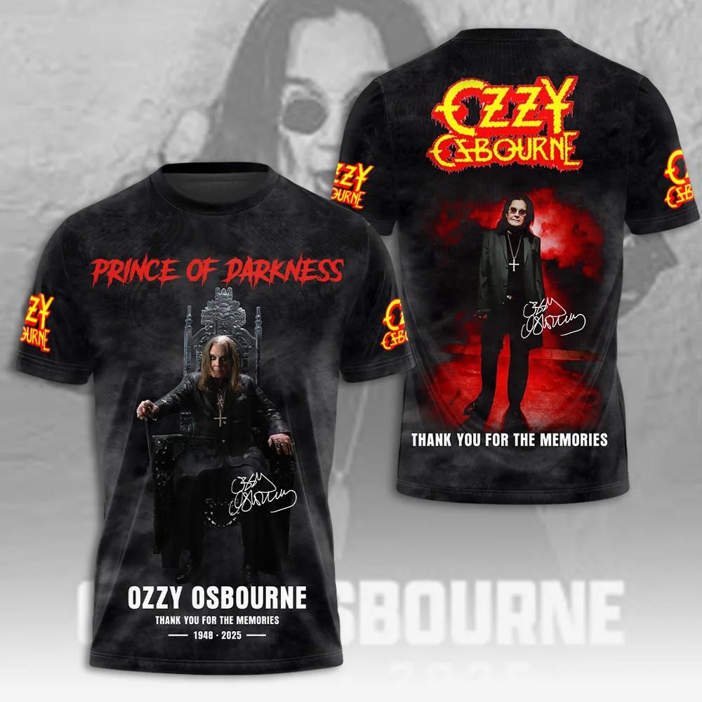 Hot Rock Ozzy Band 3d Printing T-shirt Men Women Fashion Hip Hop Short Sleeve Sports O-Neck Tops Tees for Men Clothes