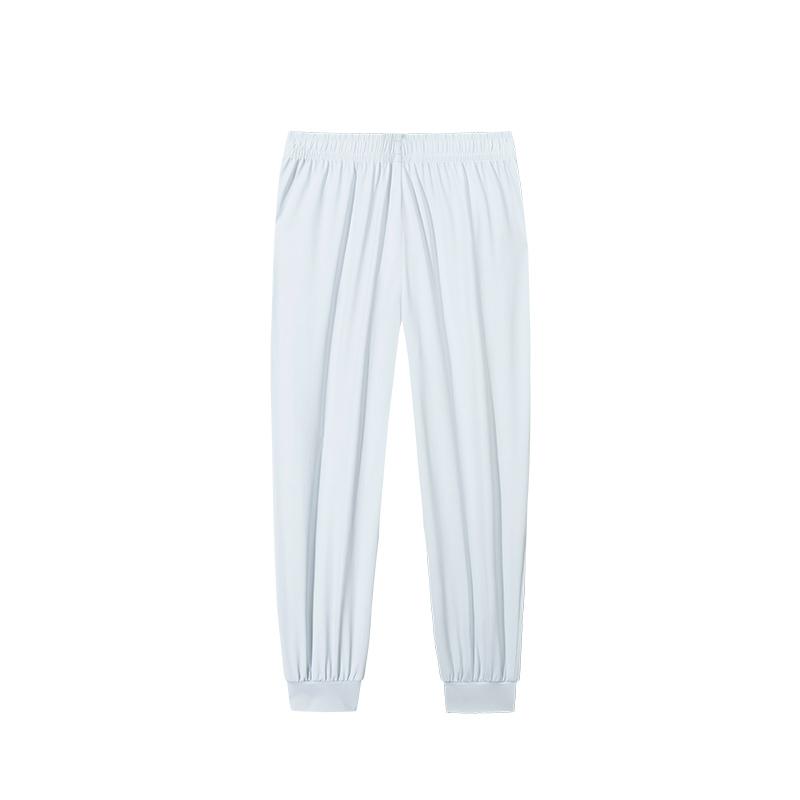 Anta Casual Simple Solid Color Tapered Knit Sports Pants Women bottoms Dream-Shadow-Blue 962527301-3