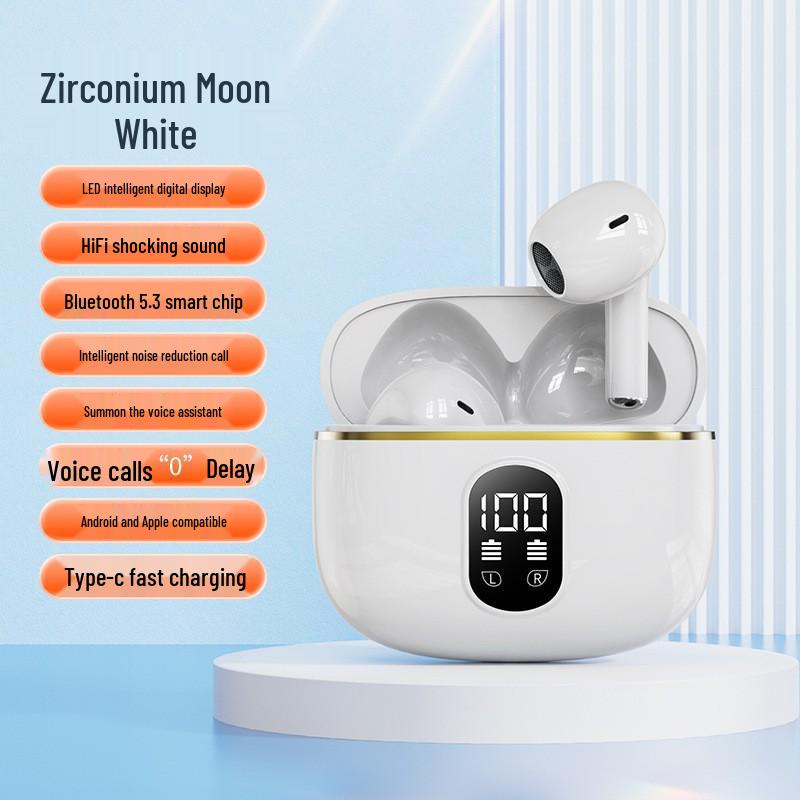 X15 True Wireless Earphones - Noise Cancelling, Battery Display, Low Latency, High Sound Quality, Ultra-long Battery Life.