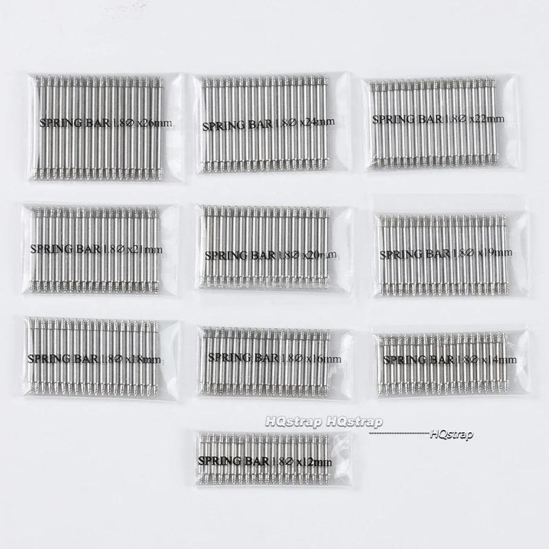 20 Stück Ø 1,5 mm/1,8 mm Federstege Uhrenarmband Gliederstifte 12 mm 14 mm 16 mm 18 mm 19 mm 20 mm 21 mm 22 mm 24 mm 26 mm Armband Gliederstifte