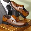 Dress single shoes men's shoes loafer leather shoes, polishing and embossing process, spot quick delivery
