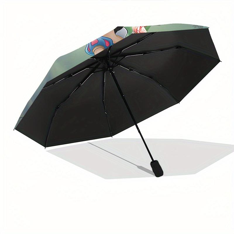 Snow White Themed Automatic opening and closing folding umbrella, 8-rib windproof, compact travel design, suitable for all occasion | Fashio