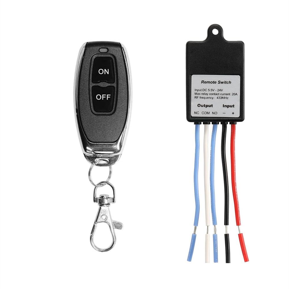 433MHz DC6‑60V 1‑Channel RF Wireless Remote Control Relay Switch