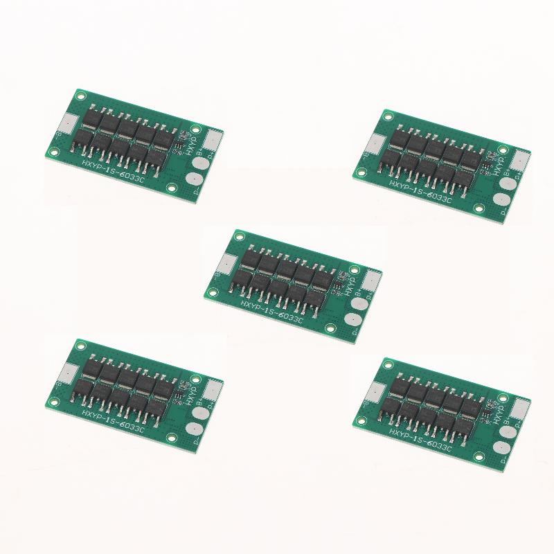 1/5Pcs 1S BMS 30A 3.2V LiFePO4 / 3.7V Lithium Battery Protection Board With 18650 Cell Short-Circuit Overcharge/Over-Discharge+
