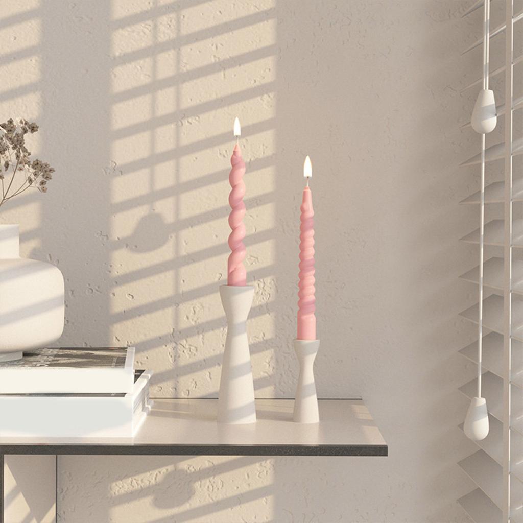 Epoxy Resin Mold Handmade Candle Holder Silicone Mould Geometric Candlestick Mold DIY Plaster Crafts Table Ornament