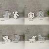 Holiday Themed Silicone Molds Creative Christmas Figurines Silicone Molds Flexible Mold for Hanging Decoration