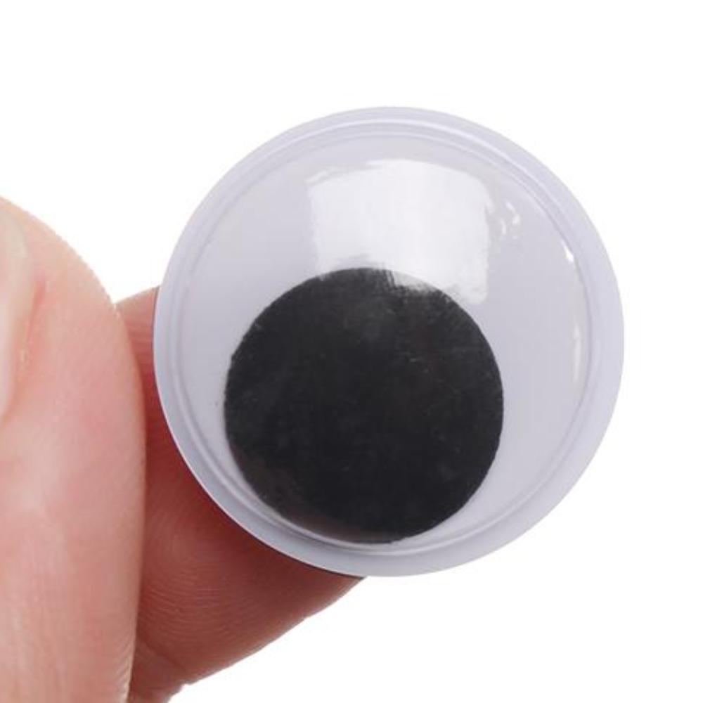100 PCS Black With White DIY Craft Not Self-adhesive  Accessories Creative Gift 's Eyes Dinosaur Eye