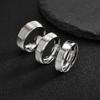 6mm 8mm Stainless Steel Rings Gold Color Brushed Surface Wedding Ring for Men Women Couple Engagement Finger Jewelry Gifts