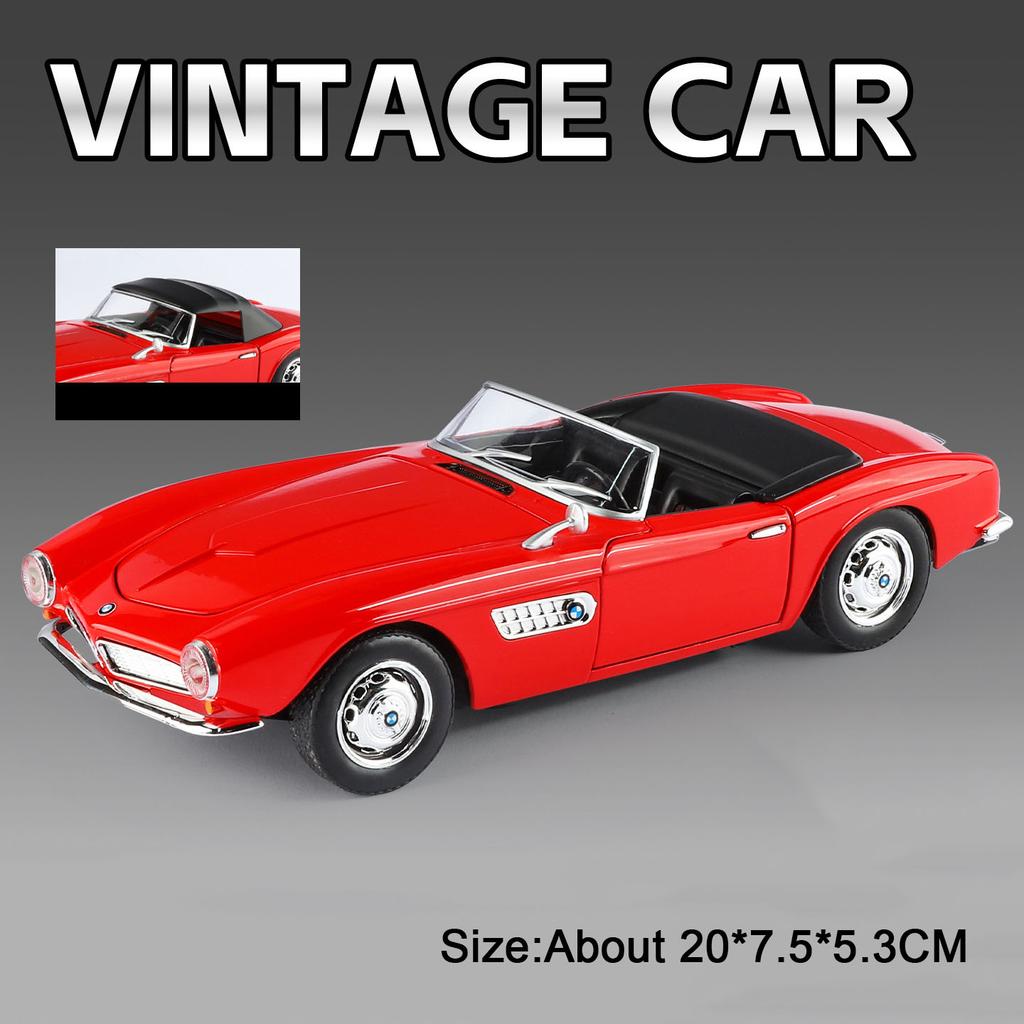 1:24 507 760LI Sportwagen Modell Spielzeug Musik Licht Stoßdämpfung Metallkarosserie Gummireifen Fahrzeugmodelle Heimdekoration Dekoration