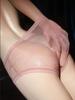 Large Size Sissy Pouch Panties Men Lace Silky Smooth Elastic Lingerie Briefs Japanese High Waist Bowknot Sheer Mesh Knickers