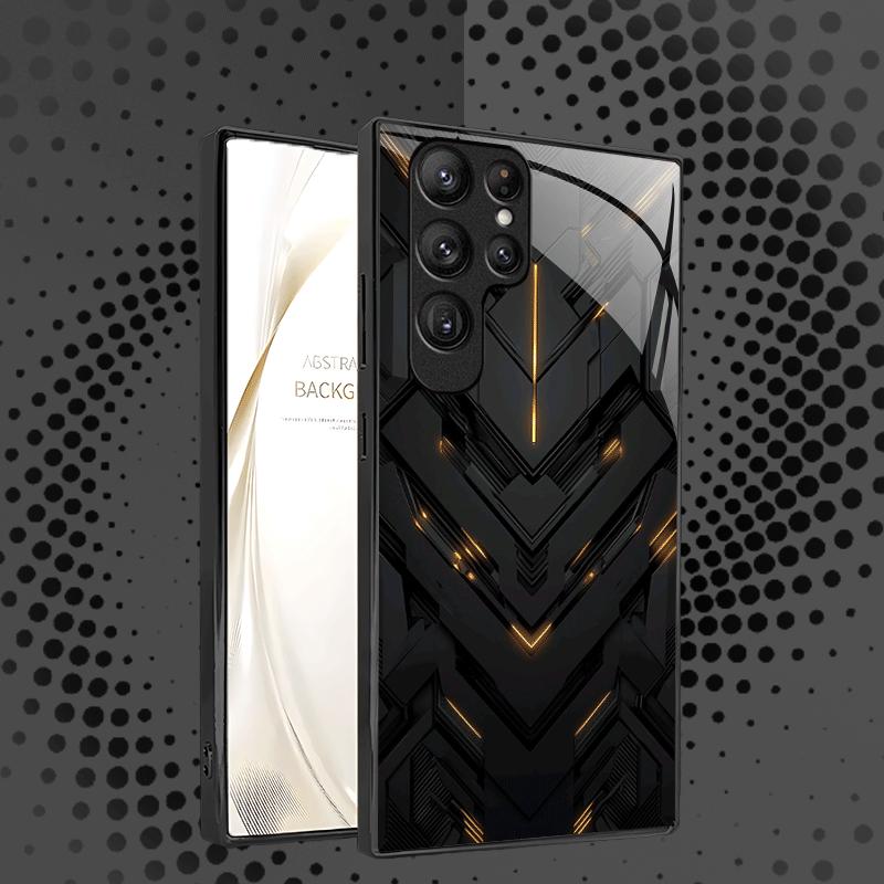 SimplicityTrend Exquisite Luxury High-end PhoneCase Glass PhoneCase for Samsung Galaxy S26 S25 S24 S23 S22 S21 FE,Ultra,Plus