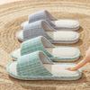 Leinenslipper Damen Frühling und Herbst vier Jahreszeiten Indoor Baumwolle und Leinen Zuhause Zuhause Zuhause rutschfest Sommer Herren Paar