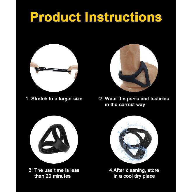 Silicone Penis Cock Ring on for Man Delay Ejaculation Sex Toys for Men Couple Rings Cockring Adult Goods for