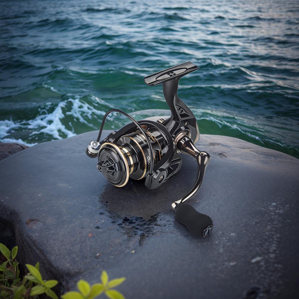 All Metal Fishing Wheel 10KG Max Drag Spinning Wheel 5.2/1 Gear Ratio All Purpose Fishing Spinning Reel for Freshwater Saltwater