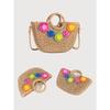 Arrival Women's Paper Straw Woven Bag - Shell Accents Tote & Crossbody Bag for Vacation Essentials & Trendy Outfits