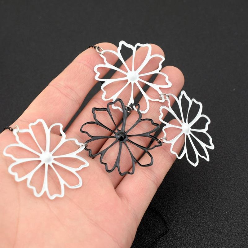 Meier Jewelry suit women's eleganteasiest for match small kickball flower pendant necklace earrings accessories