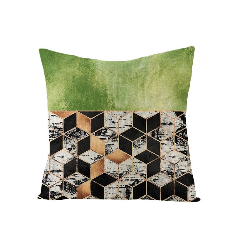 Nordische Geometrische Abstrakte Serie Polyester Bedruckter Kissenbezug Sofakissenbezug Heimtextilien