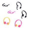 Casă de păpuși mică păpușă colorată ochelari BJD Mini simulare căști Ob11 ochelari de soare recuzită accesorii model