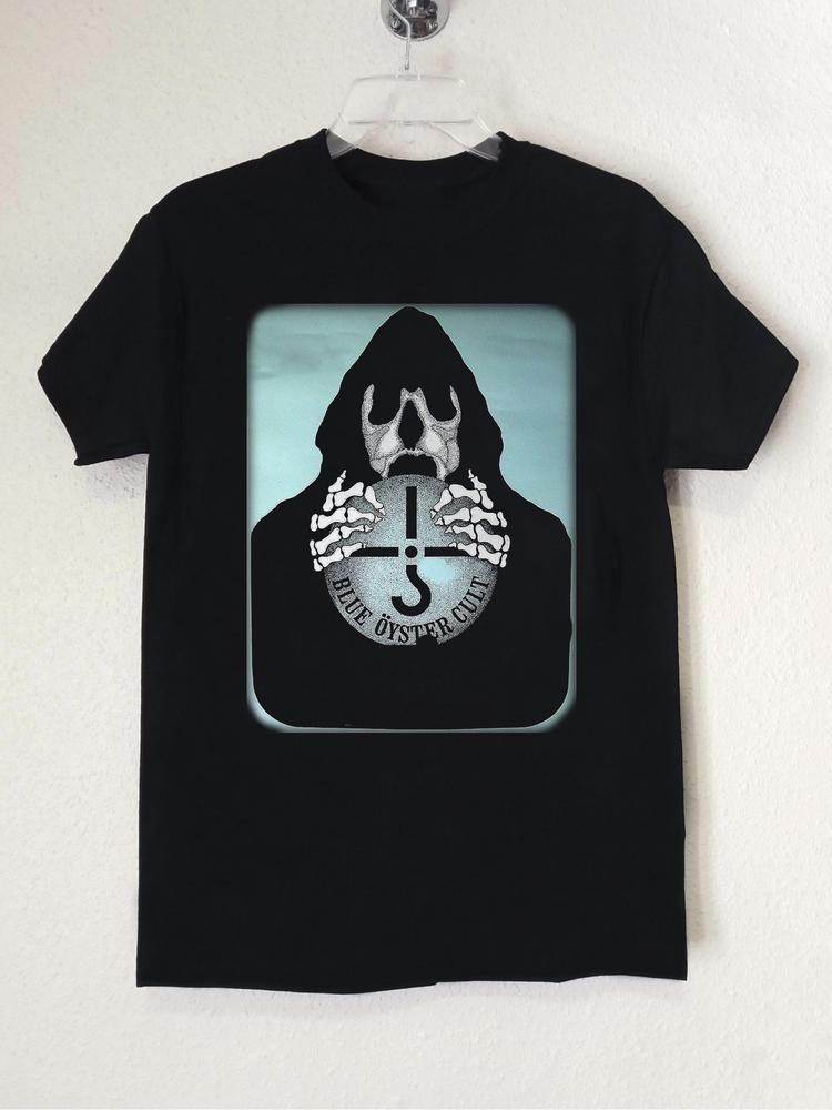 Blue Öyster Cult Cotton For Fan Black Unisex T-Shirt TMA575 L