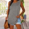 Sleeveless Tank Top for Women Casual Loose Fit Round Neck Lightweight Summer Shirt Soft Fabric Pullover Blouse