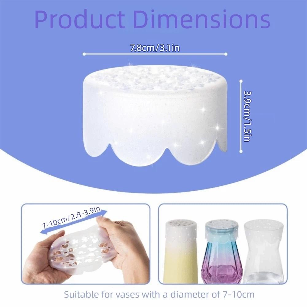 2Pcs Flexible Silicone Blossom Grid Reusable Flexible Floral Stem Holder DIY Arrangements