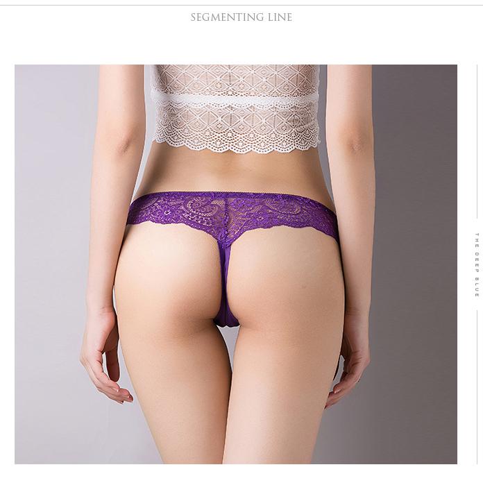Women Floral Hollow Out Lace Panty Women's Sexy Lace Panties Low-Waist Briefs Sexy Perspective Intimate Female Underpants