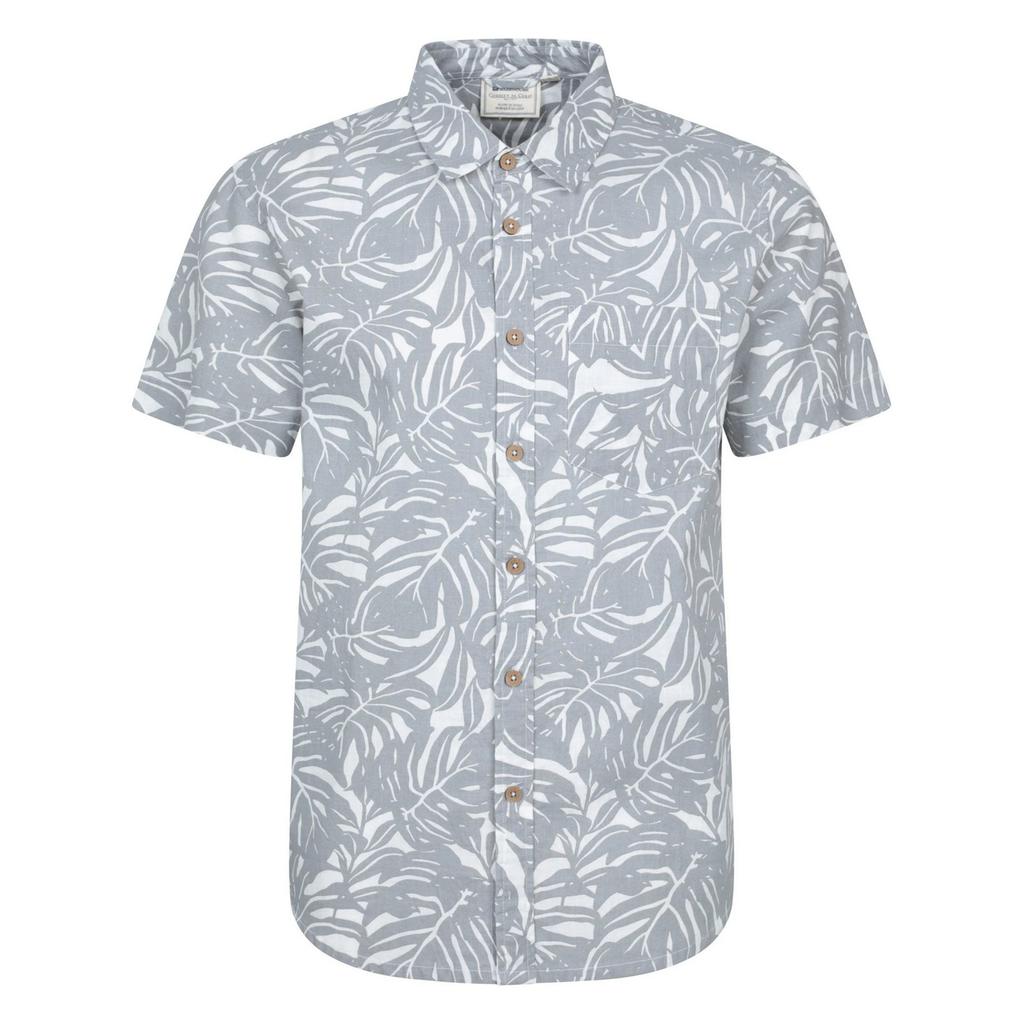 Mountain Warehouse Mens Tropical Short-Sleeved Shirt