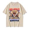 Geheiligt seien deine Gains Jesus Pump Cover Lustige Meme T-Shirts Unisex Humor Fitness Muskulöse T-Shirts Unisex Damen Freizeit Baumwoll-T-Shirt