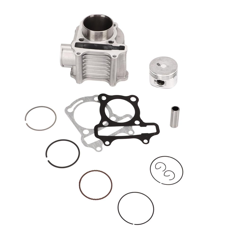 Engine Cylinder Assembly Kit with Piston Gaskets Aluminum Alloy for GY6 4Stroke 125cc Scooter Motorcycle ATV Go Karts