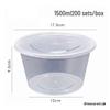Disposable Round Transparent Food Containers with Lids