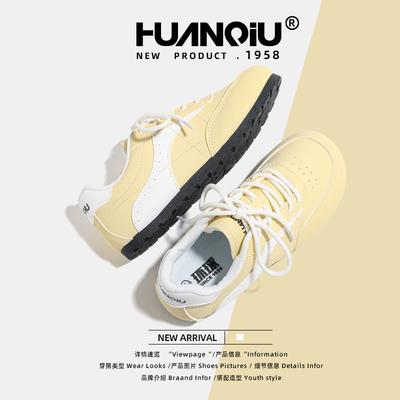 Global German Training Shoes Women's KMXFX80217 Spring New Student Sports and Leisure Shoes Platform White Shoes Women's Board Shoes